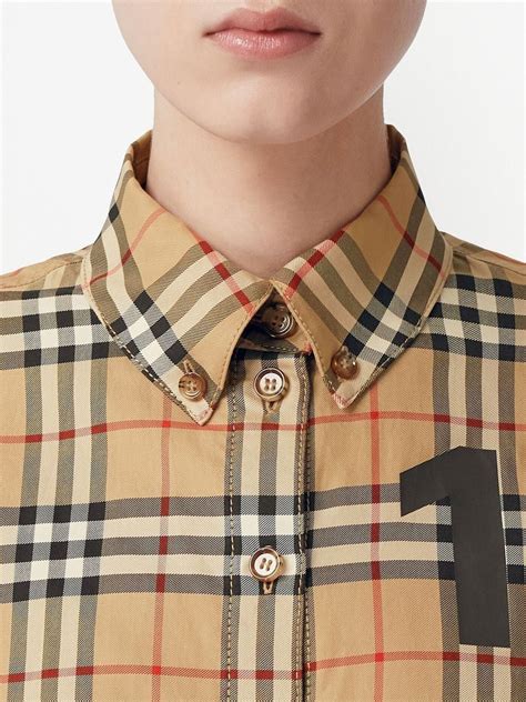 burberry classic check shirt|burberry button up shirt.